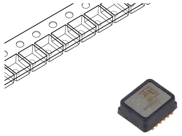 Sensor: hellingmeter; -90°÷90°; -40÷125°C; 3÷3,6VDC; SMD,SMT Sensor: hellingmeter; -90°÷90°; -40÷125°C; 3÷3,6VDC; SMD,SMT
